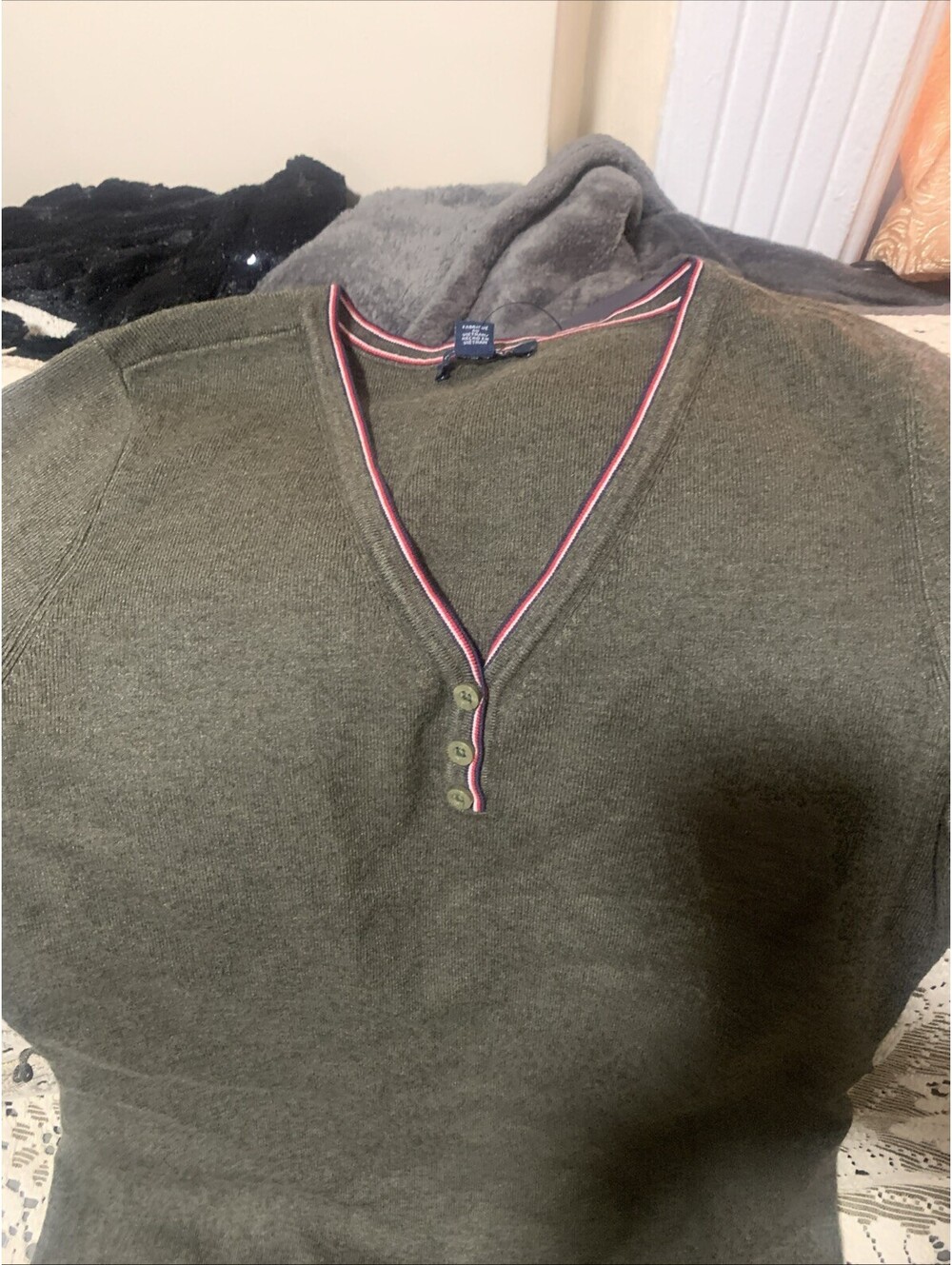 Tommy Hilfiger Women's Army Green Dress Say Smile 